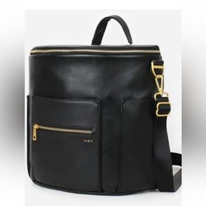 Fawn Design Vegan Leather Diaper Bag, Black